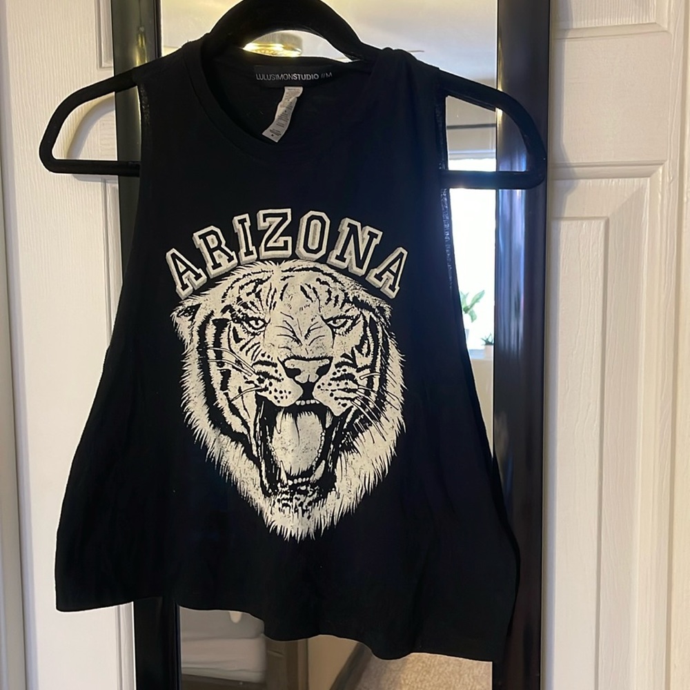 VICI Lulu Simone Arizona Tiger Muscle Crop Tank ~ Medium